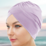 Cuffia da nuoto per hijab - modello Leila - Colore viola chiaro